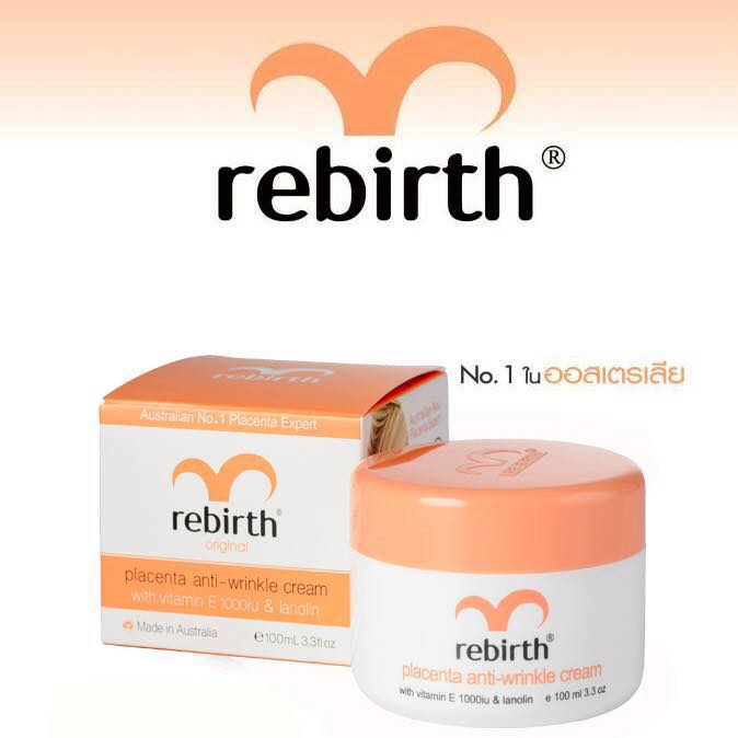 Rebirth,Placenta Anti-Wrinkle Cream,Day Cream,ครีมรกแกะ,ออสเตรเลีย,Rebirth Placenta Anti-Wrinkle Cream