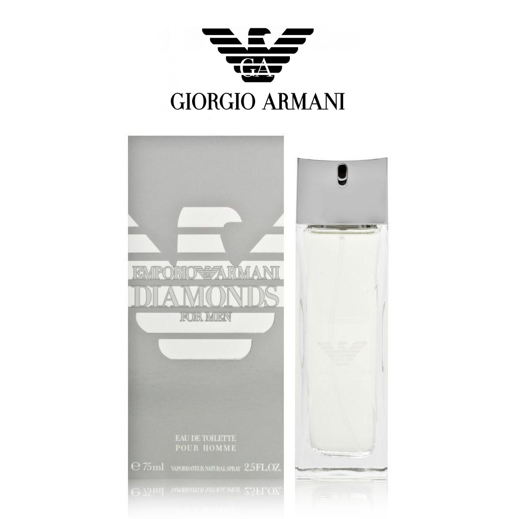 Giorgio Armani Emporio Armani Diamonds For Men EDT Pour Homme 4ml น้ำหอมที่เหมาะสำหรับชายหนุ่มที่ทันสมัย มีเสน่ห์ ดูคล่องแคล้ว ด้วยกลิ่นหอมหวานเซ็กซี่ จากกลิ่นของดอกไม้ ทำให้ใครๆก็อยากเข้าใกล้