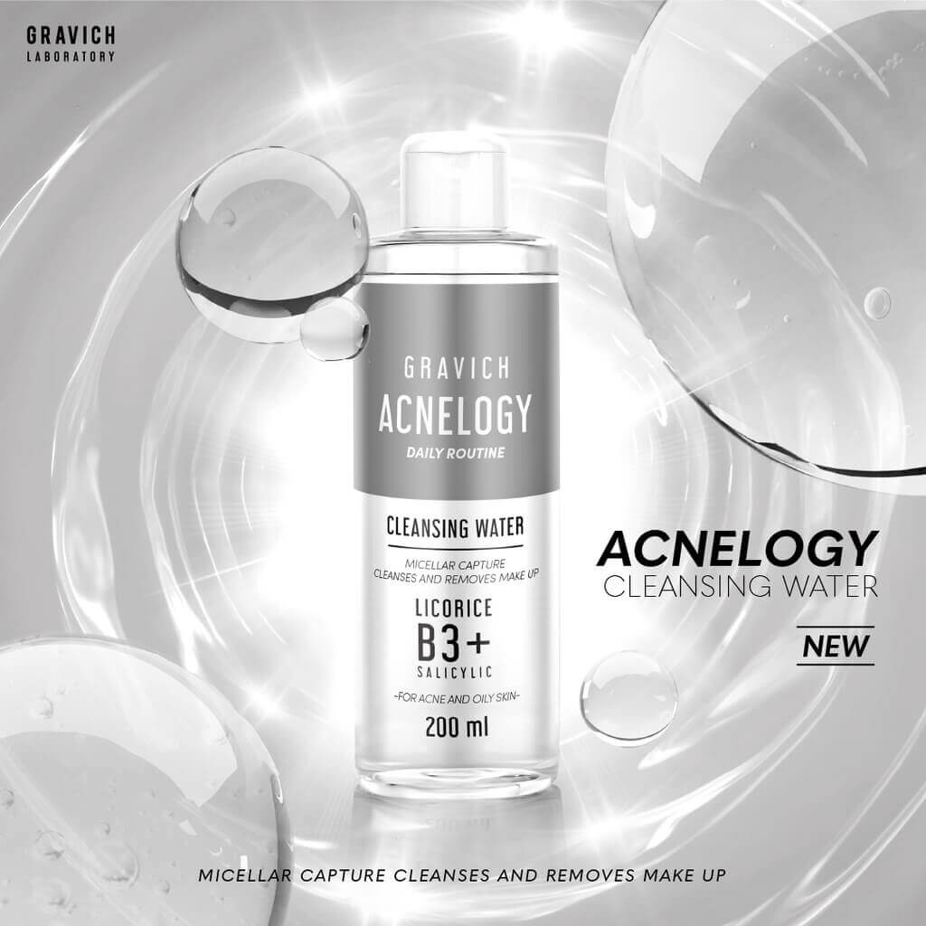 Gravich,Acnelogy Corrective Cleansing Water,Gravich Acnelogy Corrective Cleansing Water,คลีนซิ่งวอเตอร์,คลีนซิ่ง