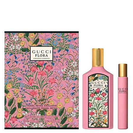 GUCCI Flora Gorgeous Gardenia Eau De Parfum Gift Set 2 Items เซ็ตน้ำหอม จากแบรนด์ GUCCI กลิ่นฟลอรัลที่เต็มไปด้วยความสดใส หวานละมุน